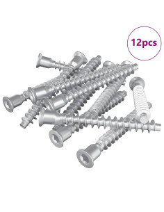 Viti confermat 12 pcs Argento Ø7 x 58 mm Metallo 2