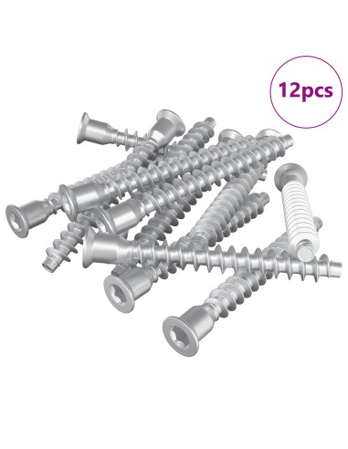 Viti confermat 12 pcs Argento Ø7 x 58 mm Metallo