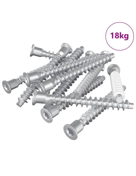 Viti confermat 2100 pcs Argento Metallo