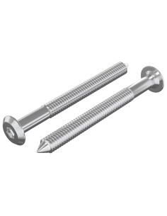 Viti per mobili 2 pcs Argento M6 x 60 mm Acciaio 2