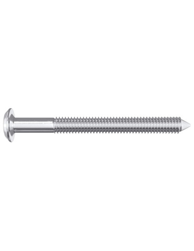 Viti per mobili 12 pcs Argento M6 x 60 mm Acciaio