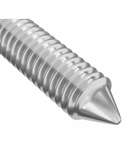 Viti per mobili 12 pcs Argento M6 x 60 mm Acciaio