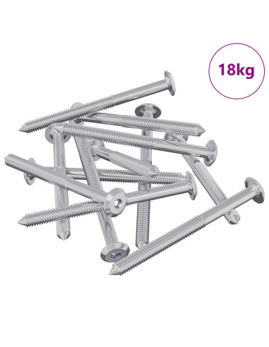 Viti per mobili 1400 pcs Argento Acciaio