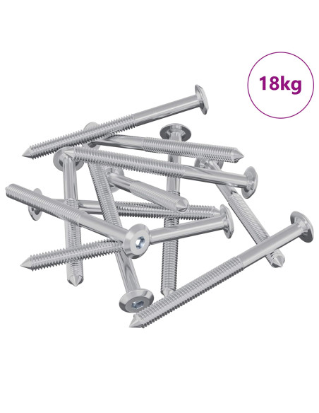 Viti per mobili 1400 pcs Argento Acciaio