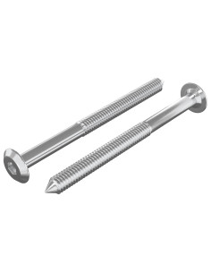 Viti per mobili 2 pcs Argento M6 x 85 mm Acciaio 2
