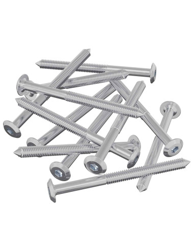 Viti per mobili 1200 pcs Argento Acciaio