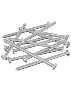 Viti per mobili 1000 pcs Argento Acciaio 2
