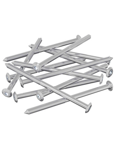 Viti per mobili 1000 pcs Argento Acciaio
