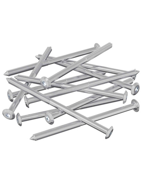 Viti per mobili 1000 pcs Argento Acciaio