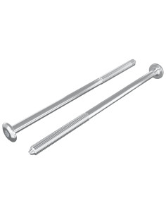 Viti per mobili 2 pcs Argento M6 x 120 mm Acciaio 2