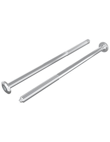 Viti per mobili 2 pcs Argento M6 x 120 mm Acciaio