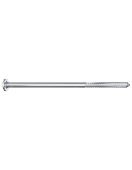 Viti per mobili 12 pcs Argento M6 x 120 mm Acciaio