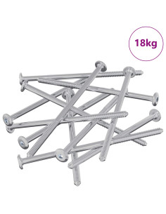 Viti per mobili 800 pcs Argento Acciaio 2
