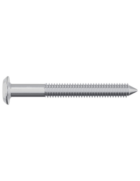 Vite 2 pcs Argento M6 x 50 mm Acciaio