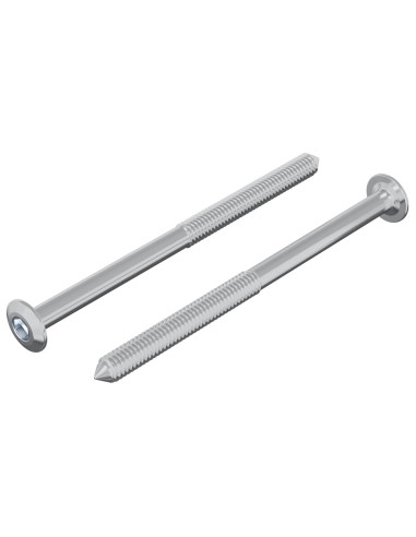 Vite 2 pcs Argento M6 x 85 mm Acciaio