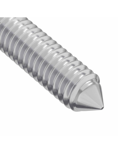 Vite 2 pcs Argento M6 x 85 mm Acciaio
