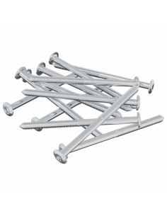 Vite 1200 pcs Argento M6 x 85 mm Acciaio 2