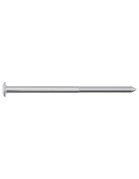 Vite 12 pcs Argento M6 x 100 mm Acciaio