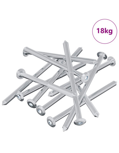 Vite 1000 pcs Argento M6 x 100 mm Acciaio