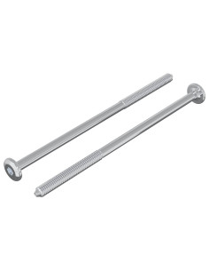 Vite 2 pcs Argento M6 x 120 mm Acciaio 2
