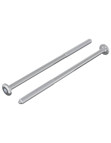 Vite 2 pcs Argento M6 x 120 mm Acciaio