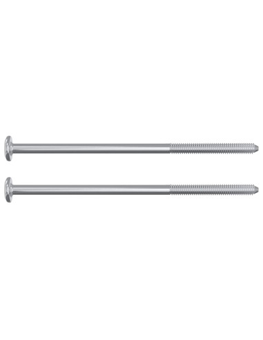 Vite 12 pcs Argento M6 x 120 mm Acciaio