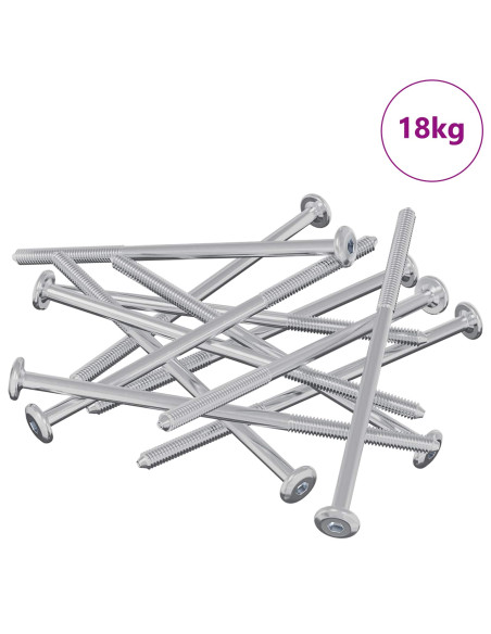 Vite 800 pcs Argento M6 x 120 mm Acciaio
