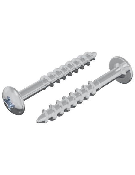 Vite 2 pcs Argento 9,8 x 35 mm Ferro
