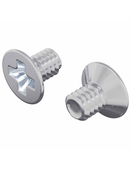 Viti a testa conica 2 pcs Argento M4 x 6 mm Acciaio