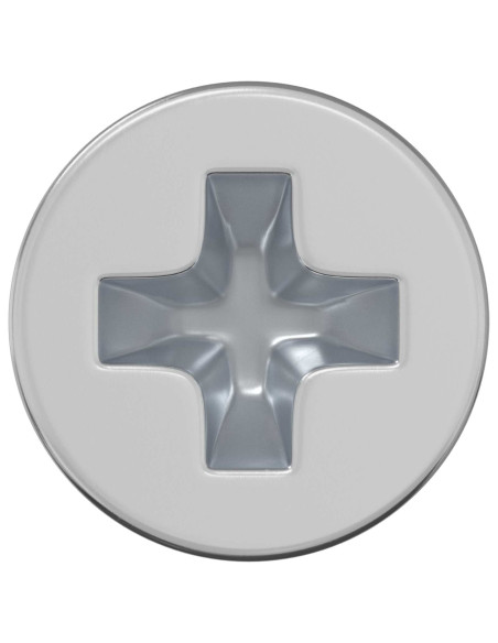 Viti a testa conica 2 pcs Argento M4 x 6 mm Acciaio