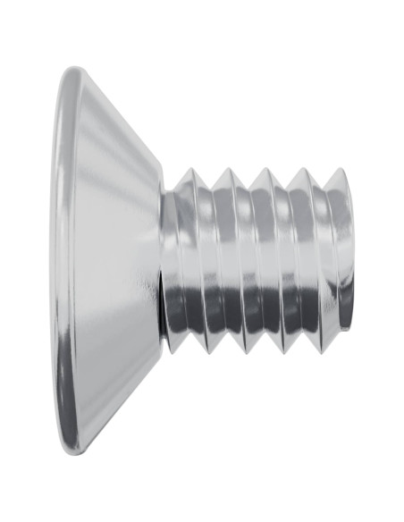 Viti a testa conica 2 pcs Argento M4 x 6 mm Acciaio