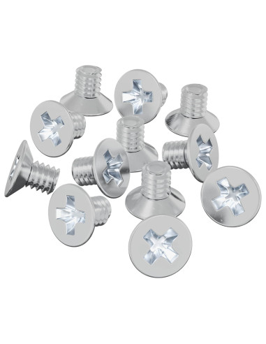 Viti a testa conica 32727 pcs Argento Ferro