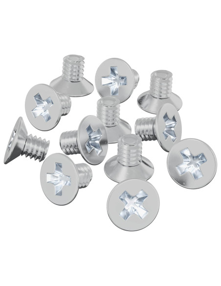 Viti a testa conica 32727 pcs Argento Ferro