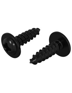 Chiodo autofilettante 2 pcs Nero 3,5 x 12 mm Ferro 2