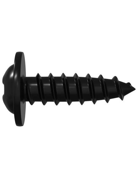 Chiodo autofilettante 2 pcs Nero 3,5 x 12 mm Ferro