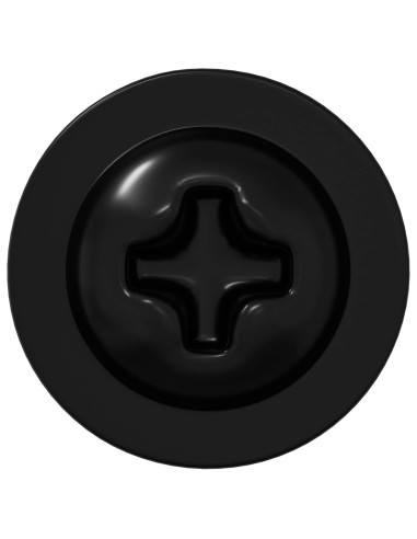 Chiodo autofilettante 12 pcs Nero 3,5 x 12 mm Ferro