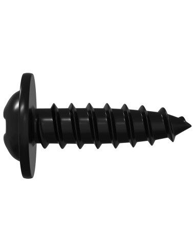 Chiodo autofilettante 12 pcs Nero 3,5 x 12 mm Ferro