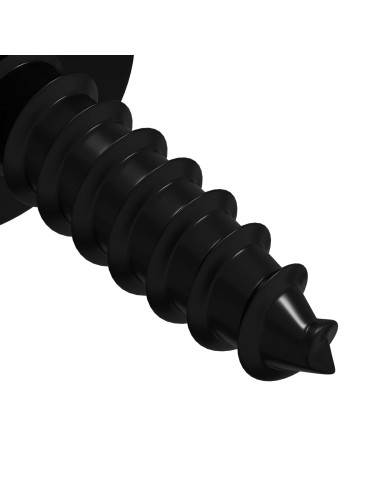 Chiodo autofilettante 12 pcs Nero 3,5 x 12 mm Ferro