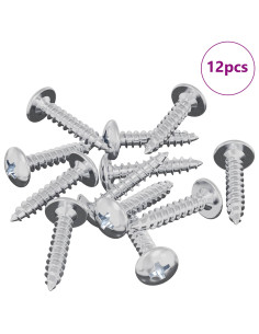 Chiodo autofilettante 12 pcs Zincato 4 x 20 mm Acciaio 2