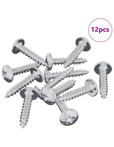 Chiodo autofilettante 12 pcs Zincato 4 x 20 mm Acciaio