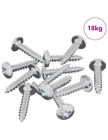Chiodo autofilettante 10976 pcs Zincato Acciaio