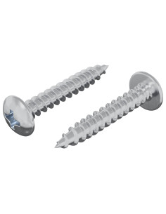Chiodo autofilettante 2 pcs Zincato 4 x 25 mm Acciaio 2