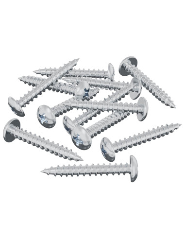 Vite in Legno 8182 pcs Argento M4 x 28 mm Ferro