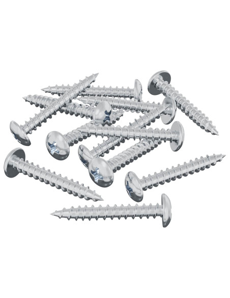 Vite in Legno 8182 pcs Argento M4 x 28 mm Ferro