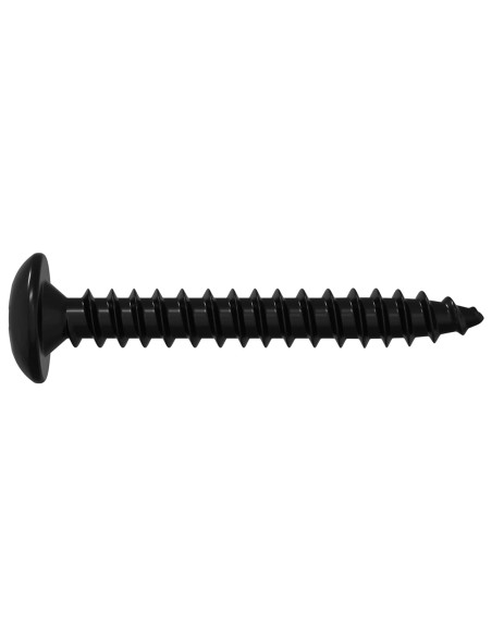 Chiodo Filettato 2 pcs Nero M4 x 28 mm Acciaio