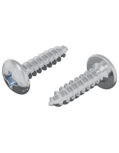 Vite 2 pcs Argento M4 x 16 mm Acciaio 2