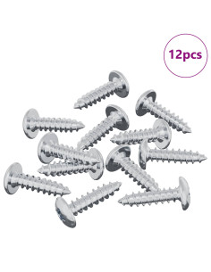Vite 12 pcs Argento M4 x 16 mm Acciaio 2