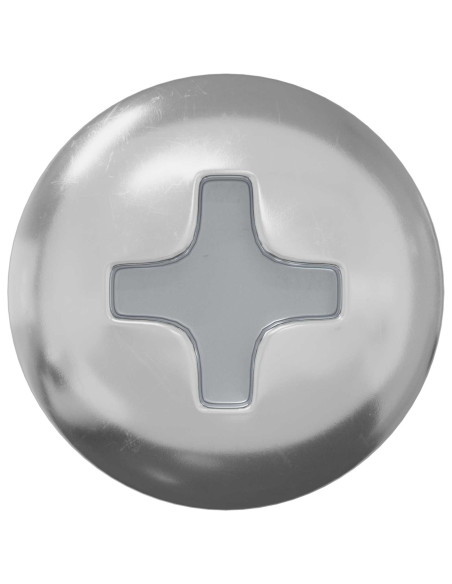 Vite 12 pcs Argento M4 x 16 mm Acciaio