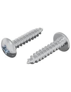 Viti in Legno 2 pcs Argento M4 x 20 mm Acciaio 2