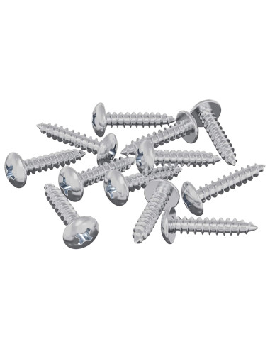 Viti in Legno 12 pcs Argento M3,5 x 20 mm Acciaio
